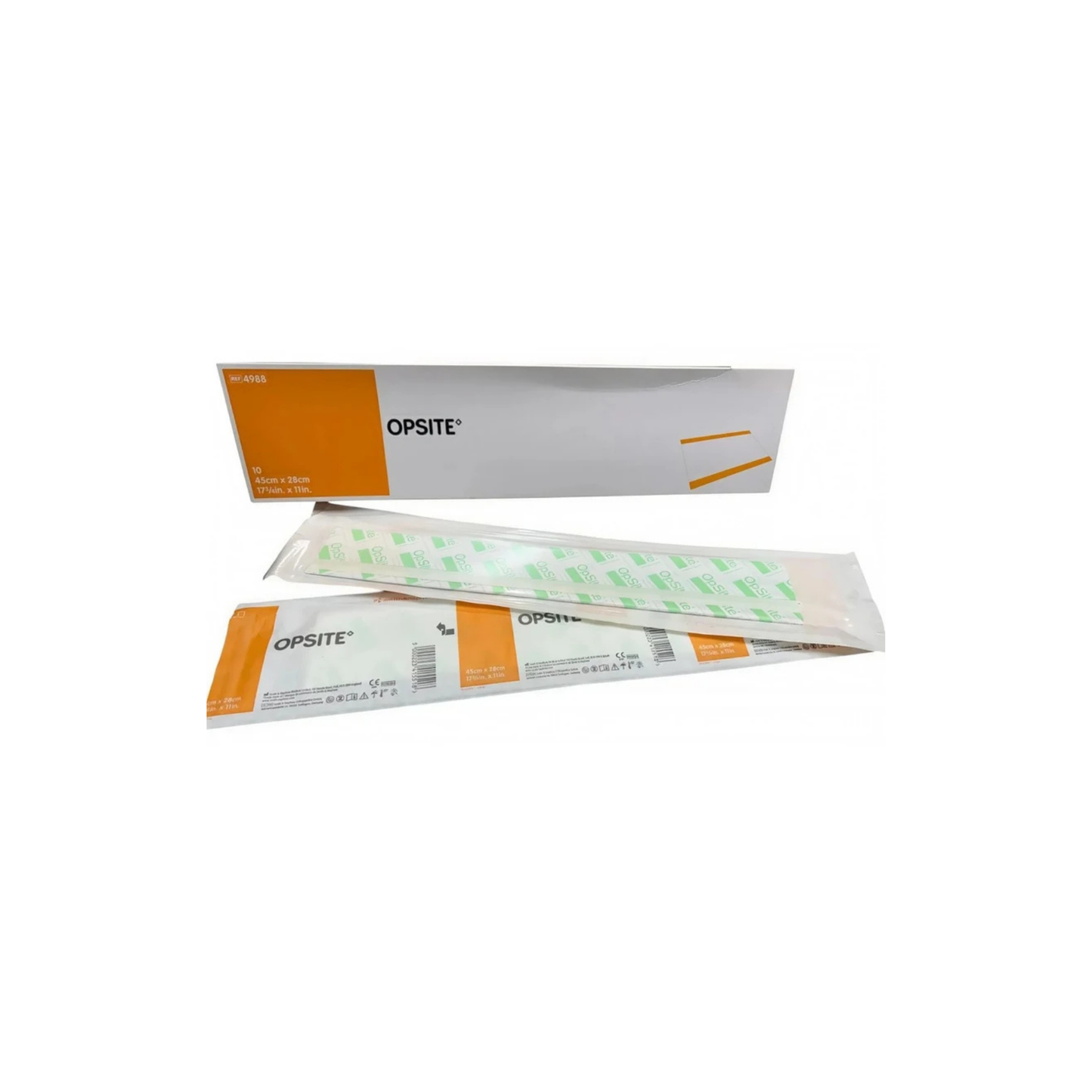 CAMPO QUIRURGICO OPSITE INCISE 45CMX28CM - COLOR TRANSPARENTE CAJA CON 10 PIEZAS