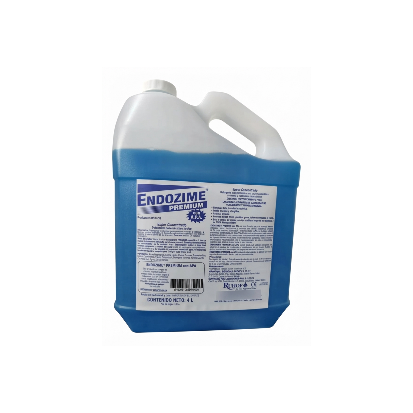 DETERGENTE MULTIENZIMATICO ENDOZIME PREMIUM 4 LITROS