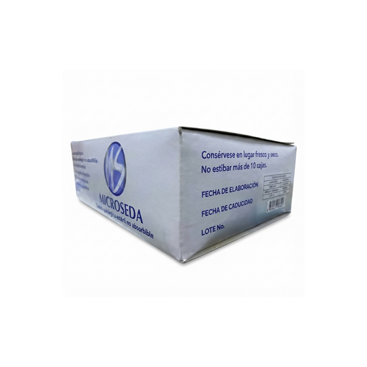 CINTA ADHESIVA MICROPOROSA HIPOALERGENICA 1.25CM X 10 MTS MICROSEDA CAJA CON 24 ROLLOS