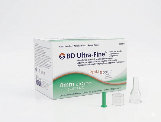 Aguja BD Ultra-fine Pentapoint 4 mm para pluma