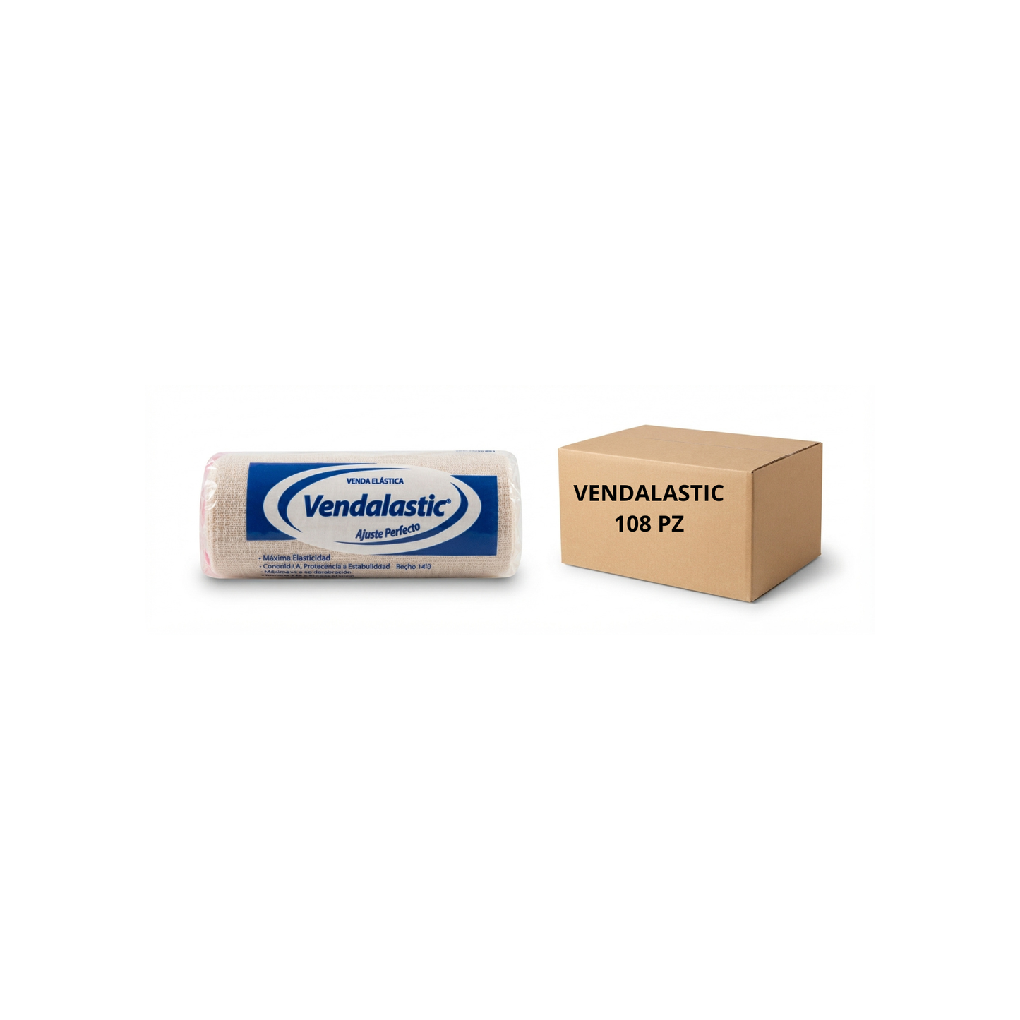 CAJA MASTER CON 108 PIEZAS DE VENDA VENDALASTIC 15CMX5M
