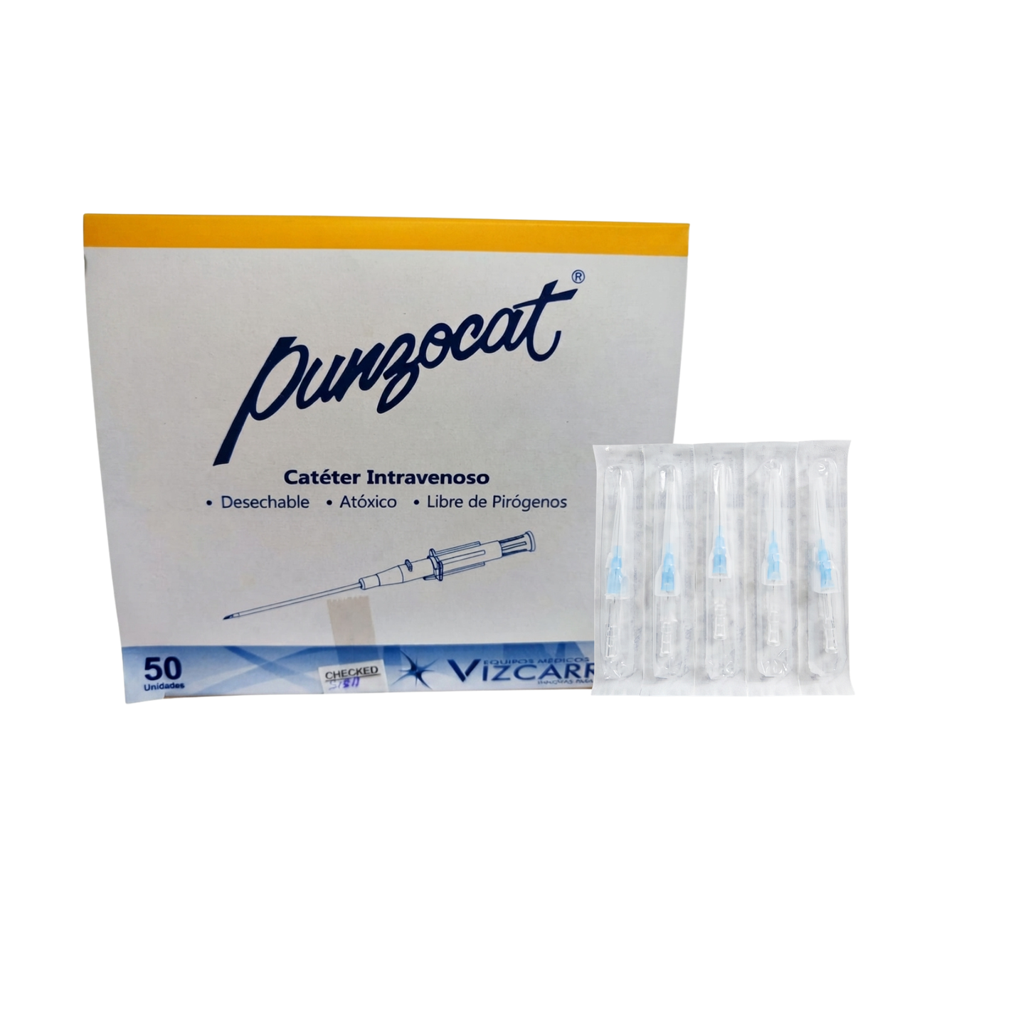 CATETER PUNZOCAT 19GX19MM AZUL NO RADIOPACO CAJA CON 50 PIEZAS