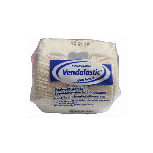 VENDA ELASTICA VENDALASTIC 5CMX5M PAQUETE CON 12 PIEZAS