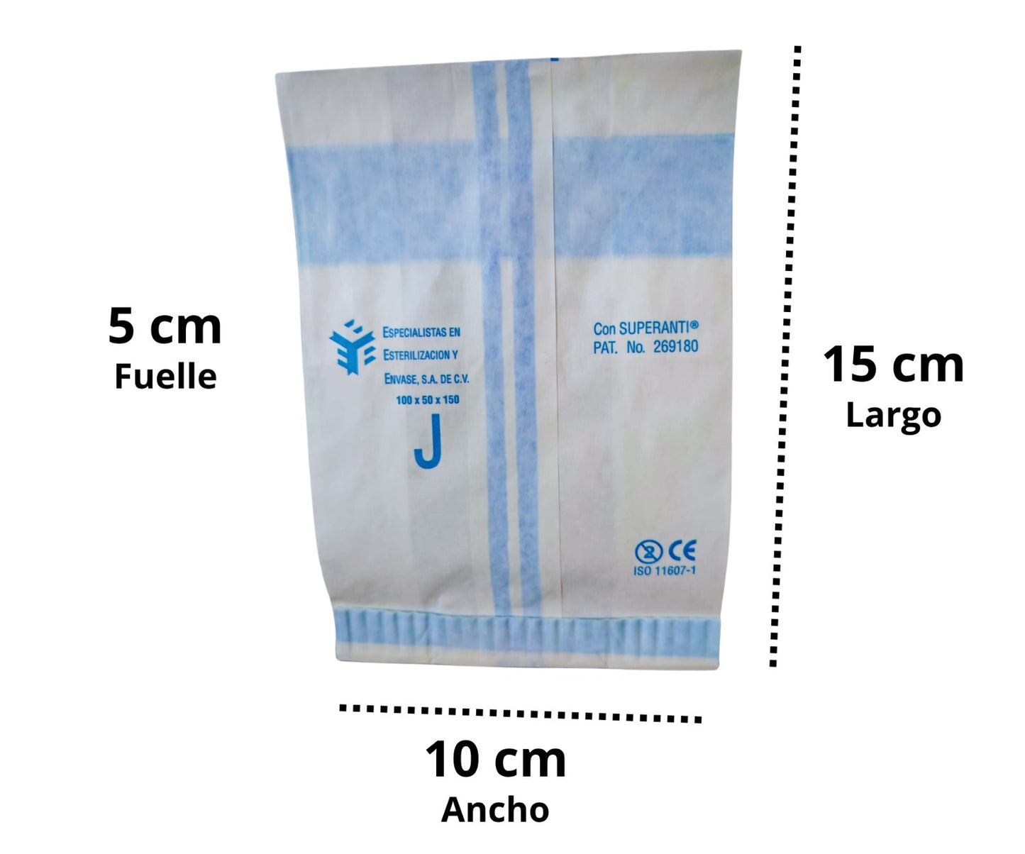 BOLSA PARA ESTERILIZAR 100X50X150CM CAJA CON 1000 PIEZAS