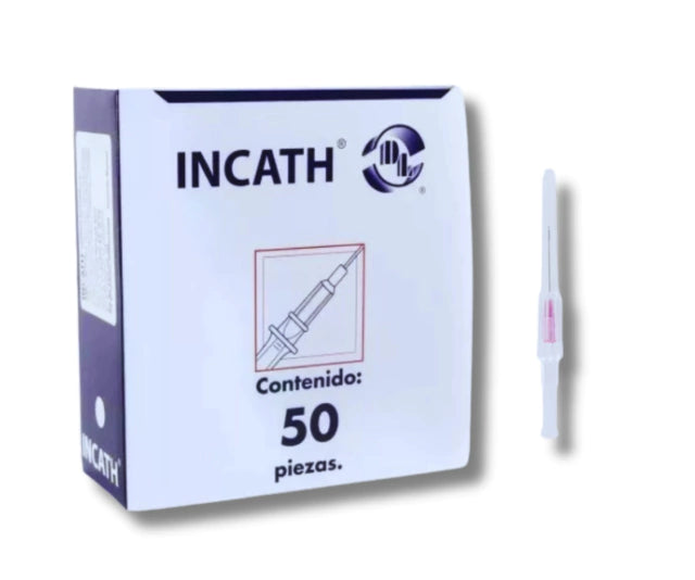 CATETER INTRAVENOSO PERIFERICO RADIOPACO INCATH DL 20G X 30MM CAJA CON 50 PIEZAS
