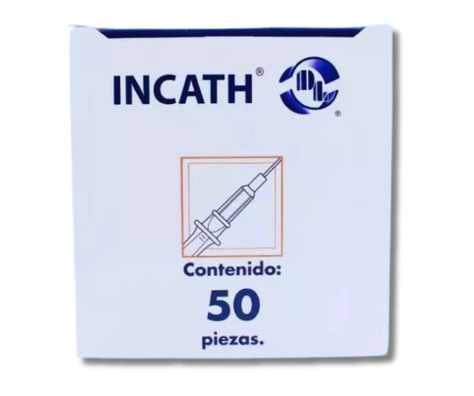 CATETER INTRAVENOSO PERIFERICO RADIOPACO INCATH DL 18G X 30MM CAJA CON 50 PIEZAS