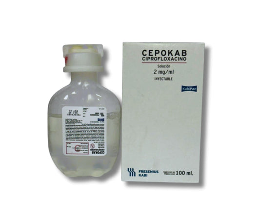CEPOKAB INYECTABLE CIPROFLOXACINO SOLUCIÓN 2MG/ML