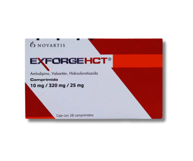 EXFORGE HCT 5 MG/ 160 MG/ 12.5 MG ORAL 28 COMPRIMIDOS
