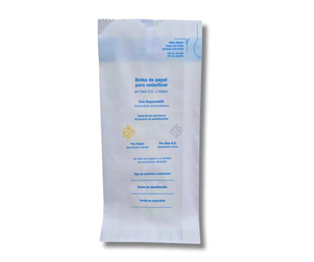 BOLSA PARA ESTERILIZAR 12X26X4 CM CAJA CON 1000 PIEZAS 060.125.2679